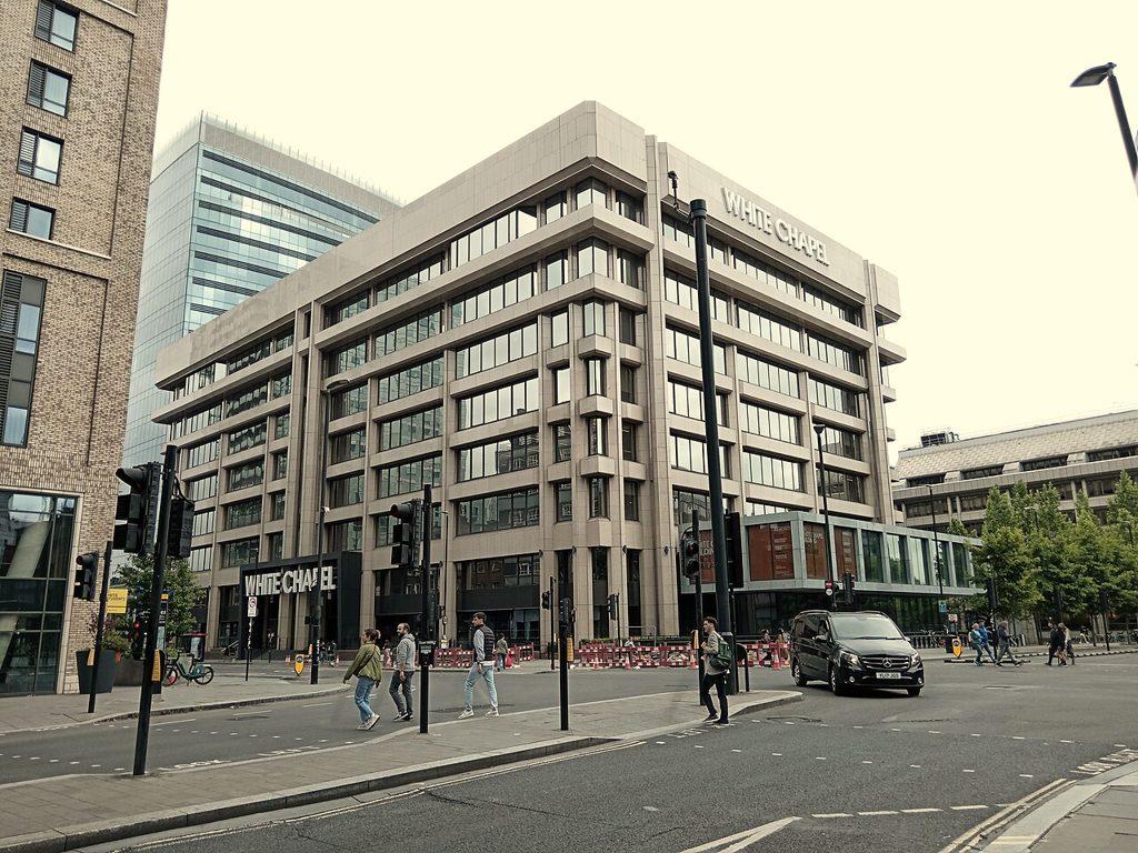 The White Chapel Building on Whitechapel High Street, London